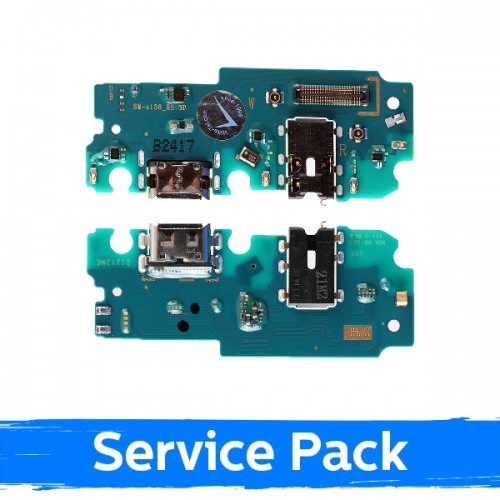 Krovimo lizdas Samsung A136 A13 5G su lanksčiąją jungtimi / plata (Service Pack)