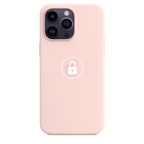 Dėklas "Silicone Case v2" skirtas iPhone 14 Pro Max / Chalk Pink / su įpakavimu