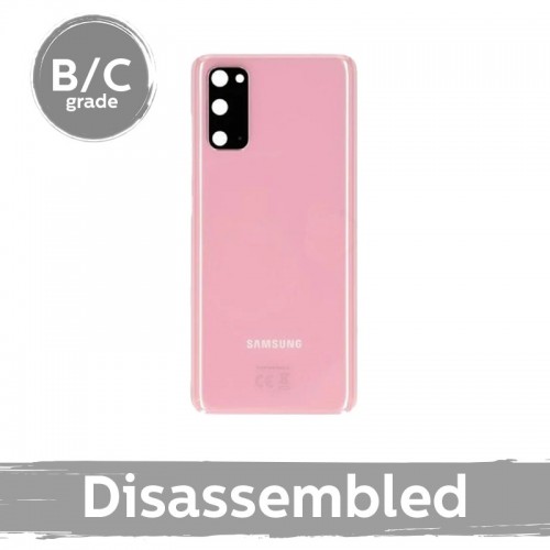 Galinis dangtelis skirtas Samsung G980 S20 / Cloud Pink / su stikliukais 100% originalus (8/10 naudotas)
