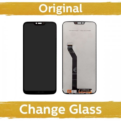 Ekranas skirtas Motorola G7 Power / XT1955 / juodas (Atnaujintas: China)