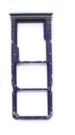 SIM kortelės laikiklis Samsung A920 A9 2018 mėlynas ORG