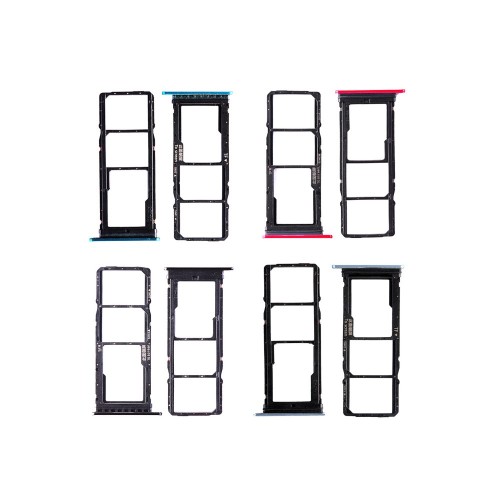 SIM stalčiukas skirtas Huawei P40 Lite E SIM kortelės stalčiukas / Midnight Black /