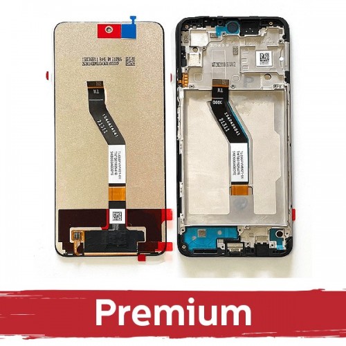 Ekranas skirtas Xiaomi Poco M4 Pro 5G / Redmi Note 11S (5G) juodas su rėmeliu OEM