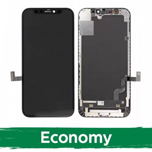 Ekranas skirtas iPhone 12 Mini juodas (INCELL / Economy) / *Removable IC* /