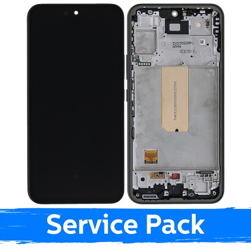 Ekranas skirtas Samsung A546 A54 5G su rėmeliu / Graphite / (Service Pack)