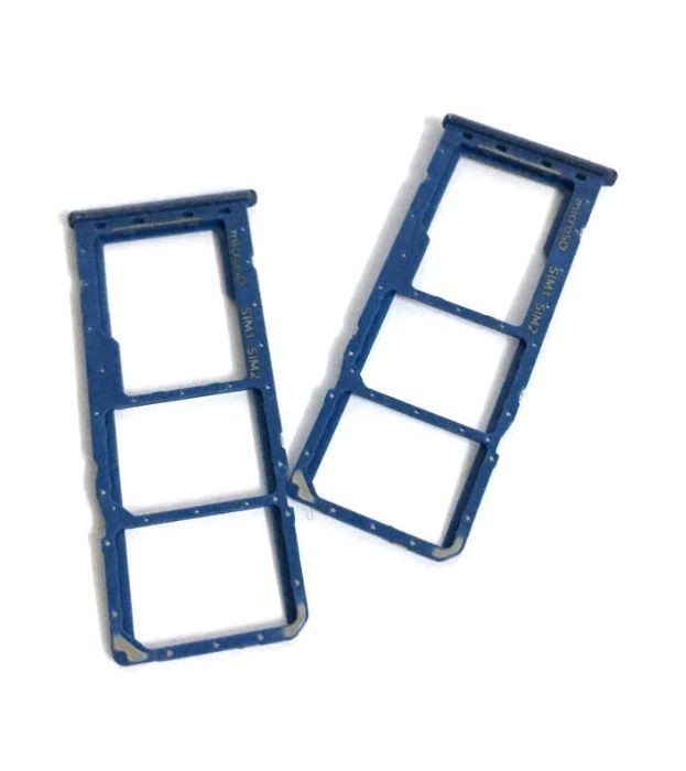 SIM kortelės laikiklis Samsung A305 A30 2019 mėlynas ORG