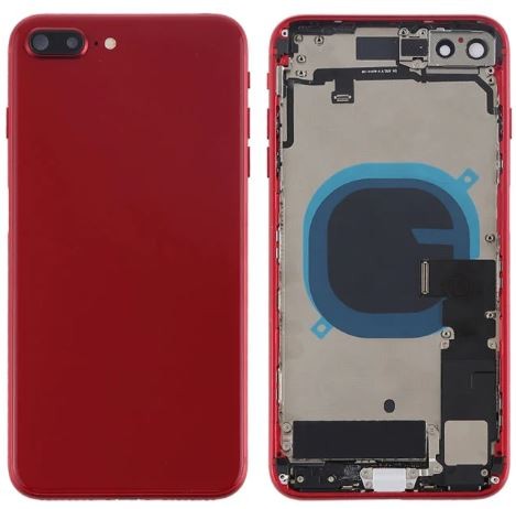 Galinis dangtelis iPhone 8 Plus Red pilnas su šleifais originalus (used Grade C)