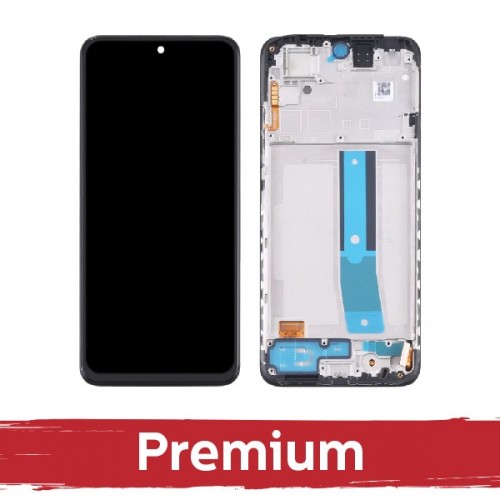 Ekranas skirtas Xiaomi Redmi Note 11S (4G) / Poco M4 Pro 4G juodas su rėmeliu OEM