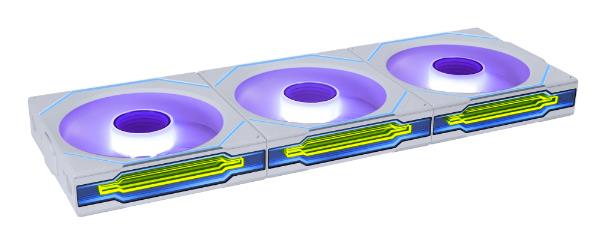 Korpuso ventiliatorius 120mm Lian Li G99.12RSLIN1W3W.00