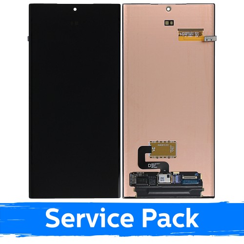 Ekranas skirtas Samsung S918 S23 Ultra juodas (Service Pack) (NF version)