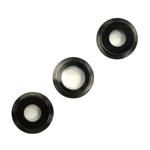 iPhone 11 Pro/11 Pro Max kameros stikliukas su rėmeliu Space Grey (3pcs) ORG