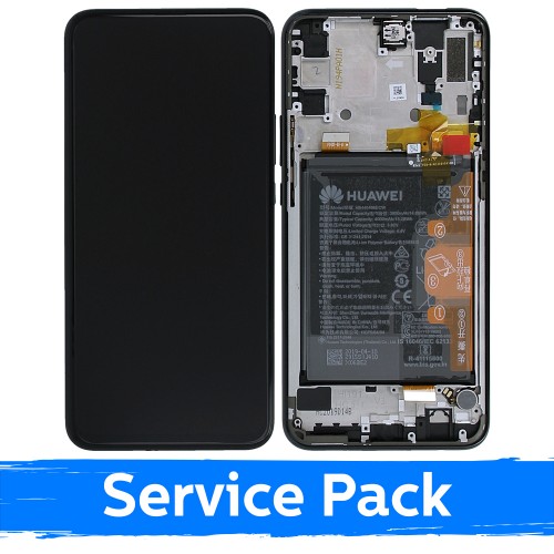 Ekranas skirtas Huawei P Smart Z su rėmeliu / Midnight Black / (Service Pack)