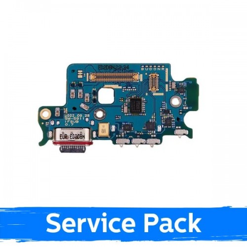 Krovimo lizdas skirtas Samsung S911 S23 su lanksčiąją jungtimi / plata (Service Pack)