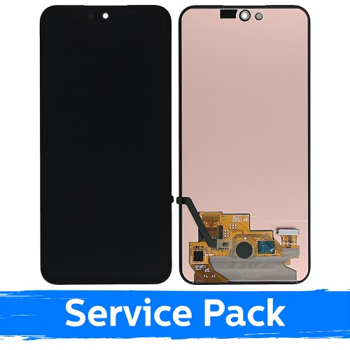 LCD ekranas suderinamas su Samsung A546 A54 5G juodas (Service Pack) (NF versija)
