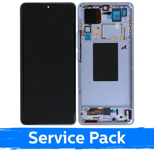 LCD ekranas suderinamas su Xiaomi 12 Pro (12s Pro) su rėmeliu / mėlynas / (Service Pack)