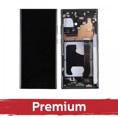 LCD ekranas suderinamas su Samsung N985 (N986) Note 20 Ultra su rėmeliu / Mystic Bronze / OEM