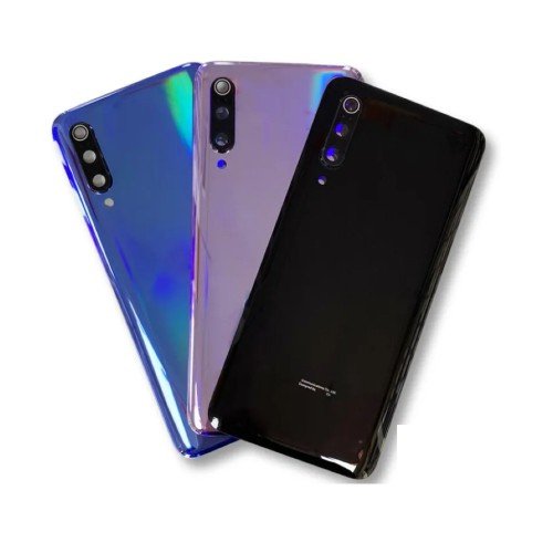 Galinis dangtelis skirtas Xiaomi Mi 9 / Piano Black / (su kameros stikliuku) HQ