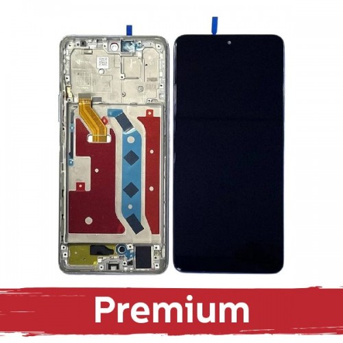 LCD ekranas suderinamas su Huawei Honor Magic4 Lite (Honor X9 5G) su rėmeliu / Titanium Silver / OEM