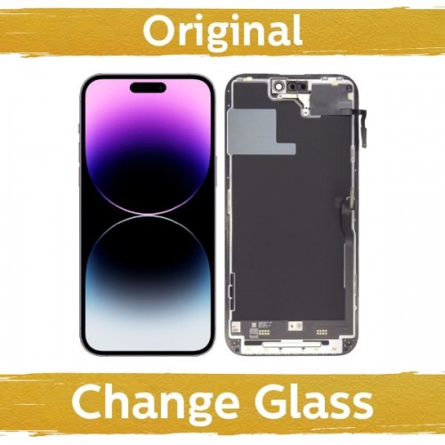 LCD ekranas suderinamas su iPhone 14 Pro Max juodas (Atnaujintas: China)