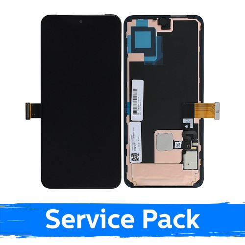LCD ekranas suderinamas su Google Pixel 8 juodas su rėmeliu (Service Pack)