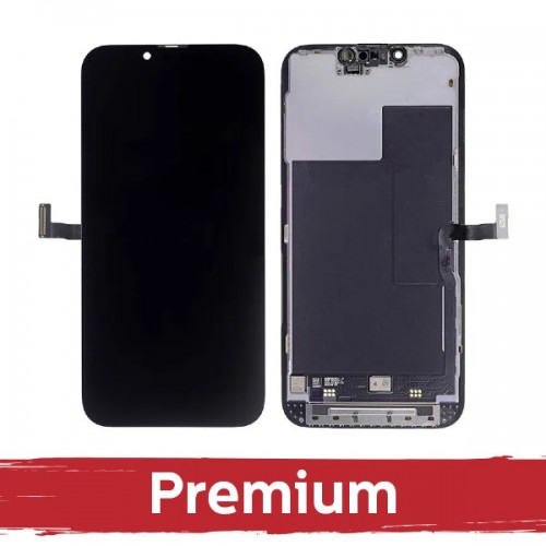 LCD ekranas suderinamas su iPhone 13 Pro juodas (Hard OLED / Premium)