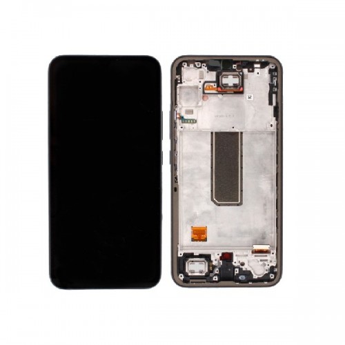 LCD ekranas suderinamas su Samsung A346 A34 5G su rėmeliu / Graphite / HQ