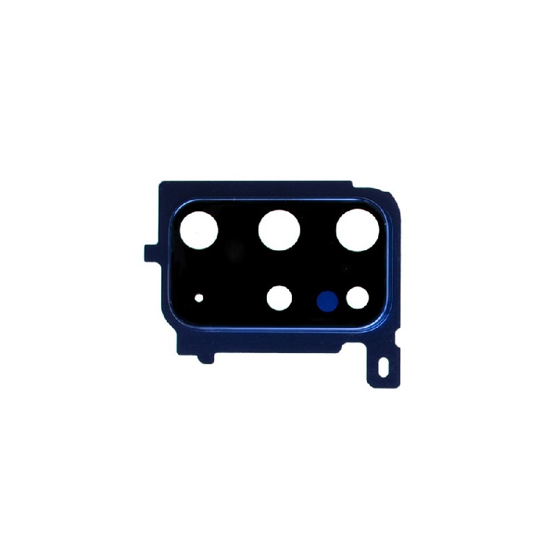 Samsung G985/G986 S20 Plus kameros stikliukas su rėmeliu Aura Blue ORG