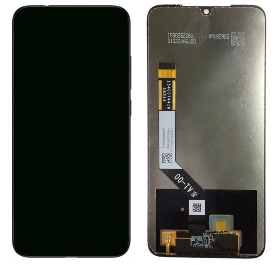 Ekranas Xiaomi Redmi Note 7 su lietimui jautriu stikliuku ir rėmeliu Black originalus (service pack)