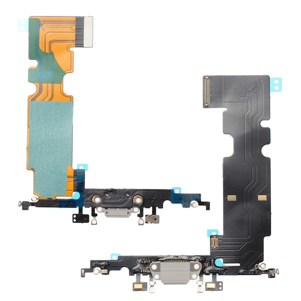 Lanksčioji jungtis skirta iPhone 8 Plus įkrovimo kontaktų, su mikrofonu Silver naudota ORG