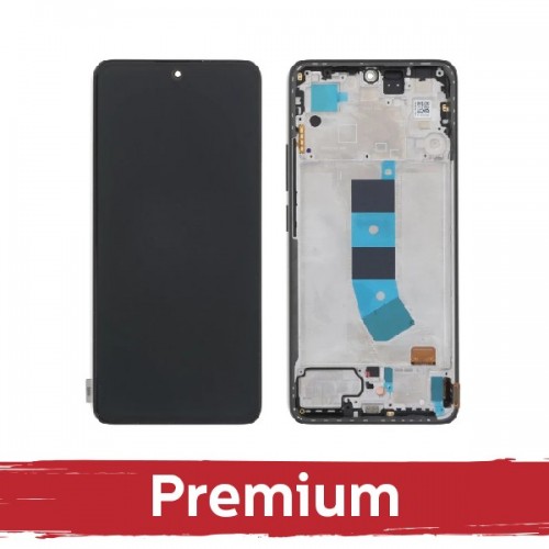LCD ekranas suderinamas su Xiaomi Redmi Note 13 4G su rėmeliu / Ice Blue / OEM