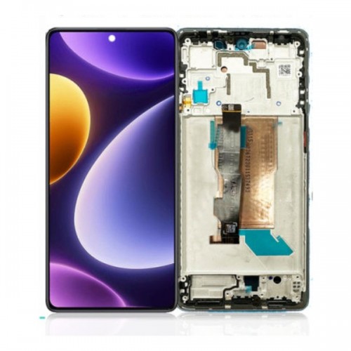 LCD ekranas suderinamas su Xiaomi Poco F5 5G su rėmeliu / juodas / HQ