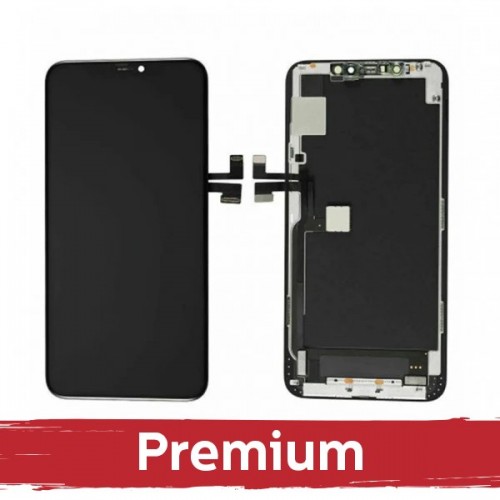 LCD ekranas suderinamas su iPhone 11 Pro Max Juodas (Hard OLED / Premium) /*Removable IC*/