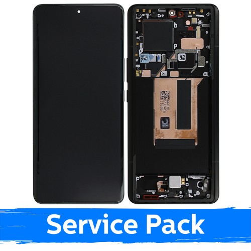 LCD ekranas suderinamas su Xiaomi 13 Ultra su rėmeliu / Juodas / (Service Pack)
