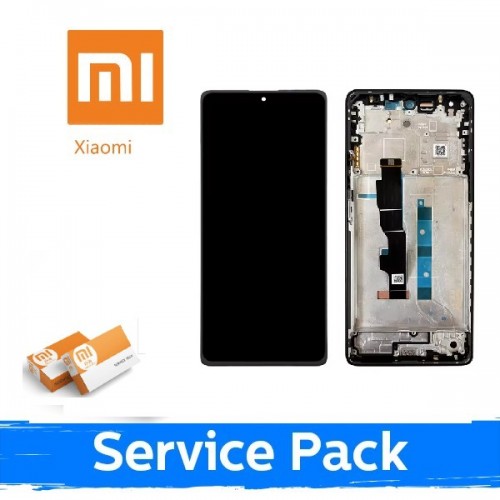 LCD ekranas suderinamas su Xiaomi Redmi Note 13 5G su rėmeliu / Graphite Black / (Service Pack)