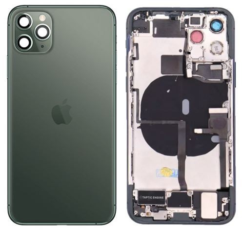 Galinis dangtelis iPhone 11 Pro Midnight Green pilnas su šleifais originalus (used Grade B)