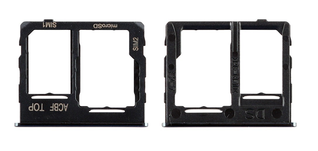 SIM kortelės laikiklis Samsung A326 A32 5G 2021 Black originalus (service pack)