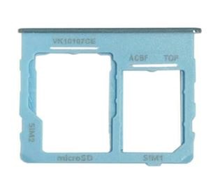 SIM kortelės laikiklis Samsung A326 A32 5G 2021 mėlynas originalus (service pack)