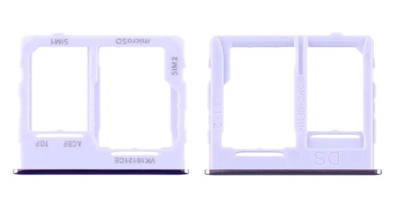 SIM kortelės laikiklis Samsung A326 A32 5G 2021 violetinis originalus (service pack)