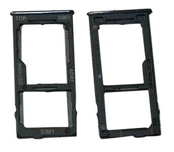 SIM kortelės laikiklis Samsung A426 A42 5G Black originalus (service pack)