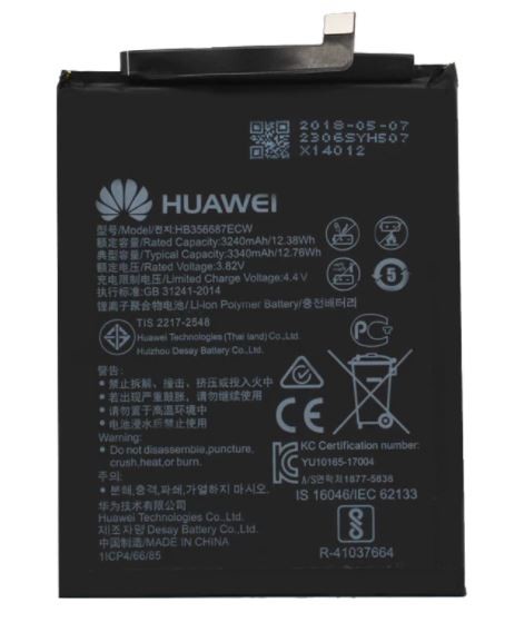 Akumuliatorius originalus Huawei Mate 10 Lite/Nova 2 Plus/P30 Lite 3340mAh Honor 7X HB356687ECW (service pack)