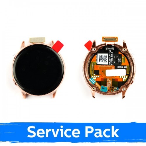 LCD ekranas suderinamas su Samsung Watch Active 40mm su rėmeliu / auksinis / (Service Pack)