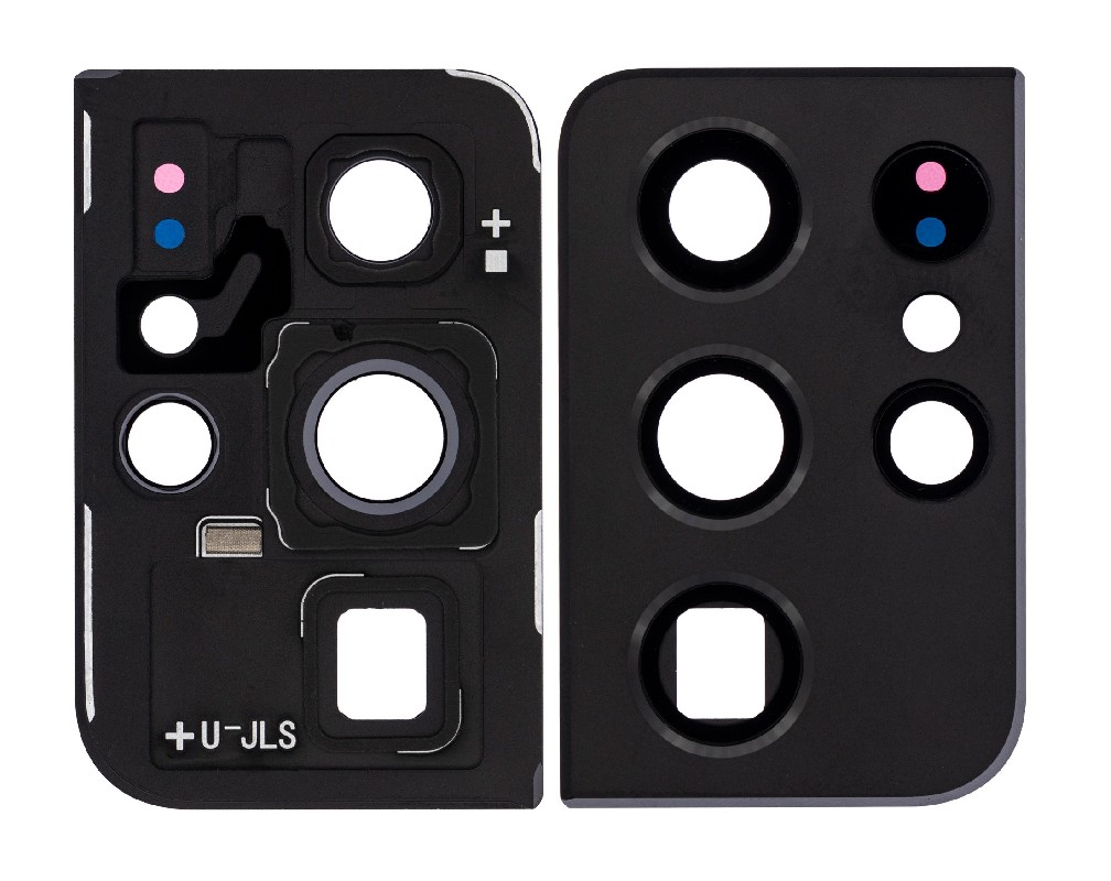 Samsung G998 S21 Ultra 5G kameros stikliukas su rėmeliu Phantom Black ORG