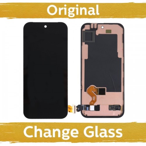 LCD ekranas suderinamas su Google Pixel 9 Pro juodas su rėmeliu (Renewed: China) + su piršto atspaudo skaitytuvu