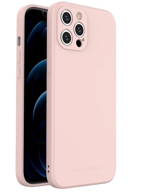 Dėklas Wozinsky Color Case Silicone skirtas iPhone 11 Pro rožinis