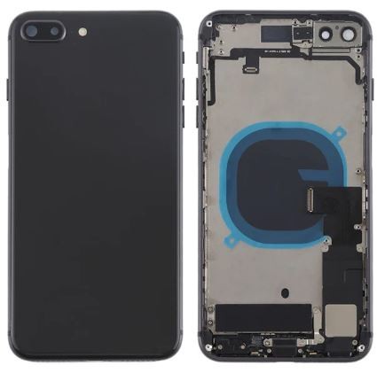 Galinis dangtelis iPhone 8 Plus Space Grey pilnas su šleifais originalus (used Grade C)