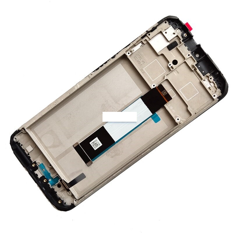 Ekranas Xiaomi Redmi 9T/Redmi Note 9 4G 2021/Poco M3 su lietimui jautriu stikliuku ir rėmeliu Black originalus (service pack)