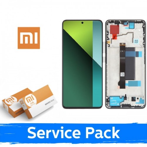 LCD ekranas suderinamas su Xiaomi Poco F6 5G su rėmeliu / žalias / (Service Pack)
