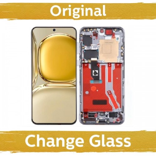 LCD ekranas suderinamas su Huawei P50 su rėmeliu / juodas / (Atnaujintas: Kinija)