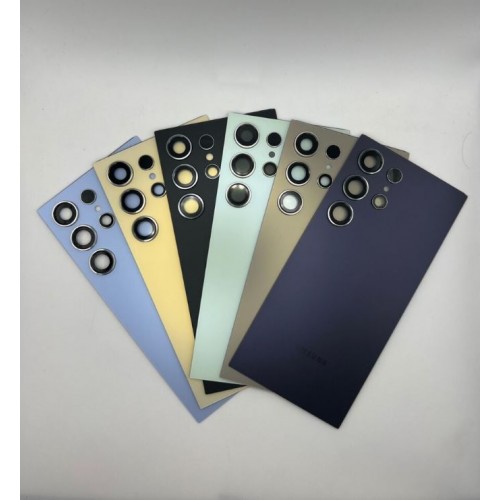 Galinis dangtelis suderinamas su Samsung S928 S24 Ultra / Titanium Yellow / (su kameros lęšiu) OEM