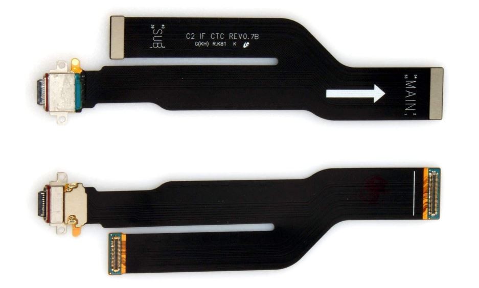 Lanksčioji jungtis Samsung N985/N986 Note 20 Ultra su įkrovimo kontaktu originali (service pack)